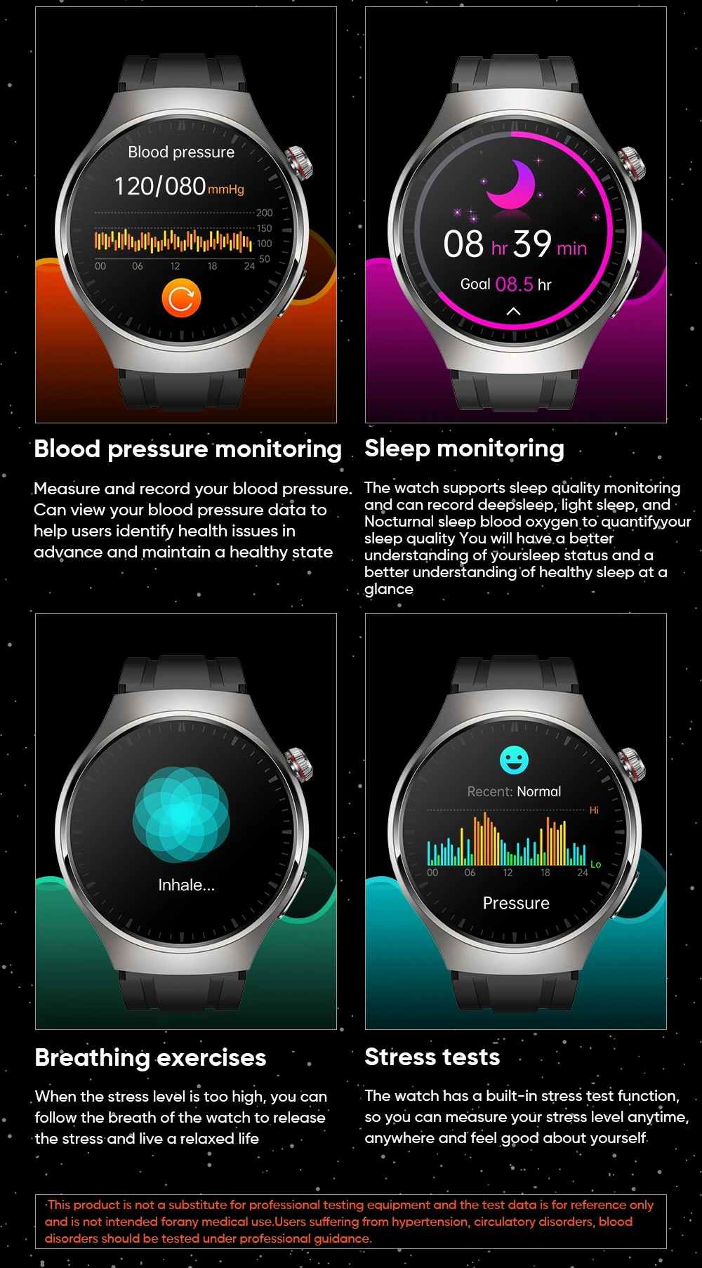 Xiaomi Mijia-reloj inteligente ECG + PPG para hombre y mujer, pulsera con llamadas, Bluetooth, control del ritmo cardíaco y de la salud, Pantalla AMOLED HD, control del azúcar en sangre Xiaomi Mijia-reloj inteligente ECG + PPG para hombre y mujer, pulsera con llamadas, Bluetooth, control del ritmo cardíaco y de la salud, Pantalla AMOLED HD, control del azúcar en sangre