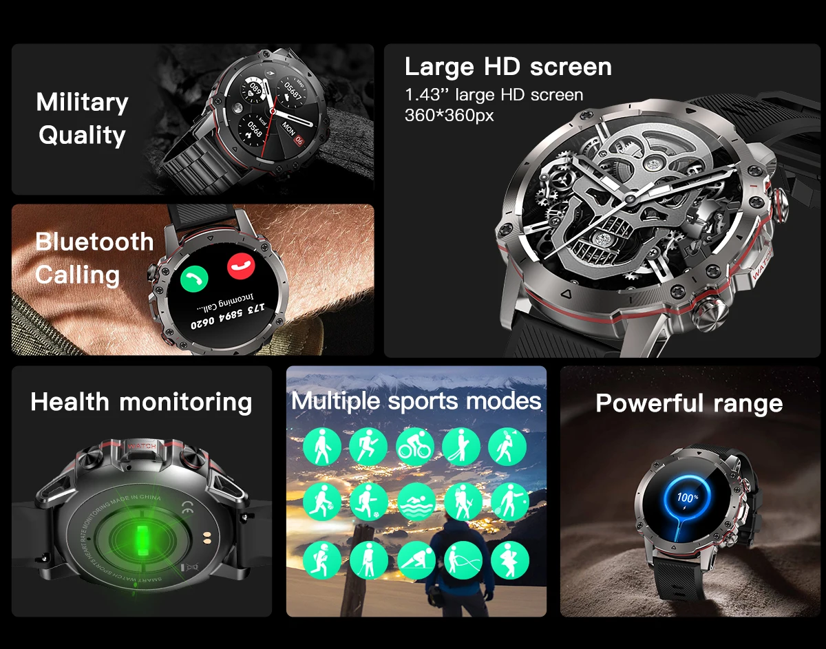Xiaomi-reloj inteligente Mijia para hombre, pulsera con Pantalla AMOLED HD, Bluetooth, llamadas, Monitor de ritmo cardíaco para deportes al aire libre, 2023 Xiaomi-reloj inteligente Mijia para hombre, pulsera con Pantalla AMOLED HD, Bluetooth, llamadas, Monitor de ritmo cardíaco para deportes al aire libre, 2023