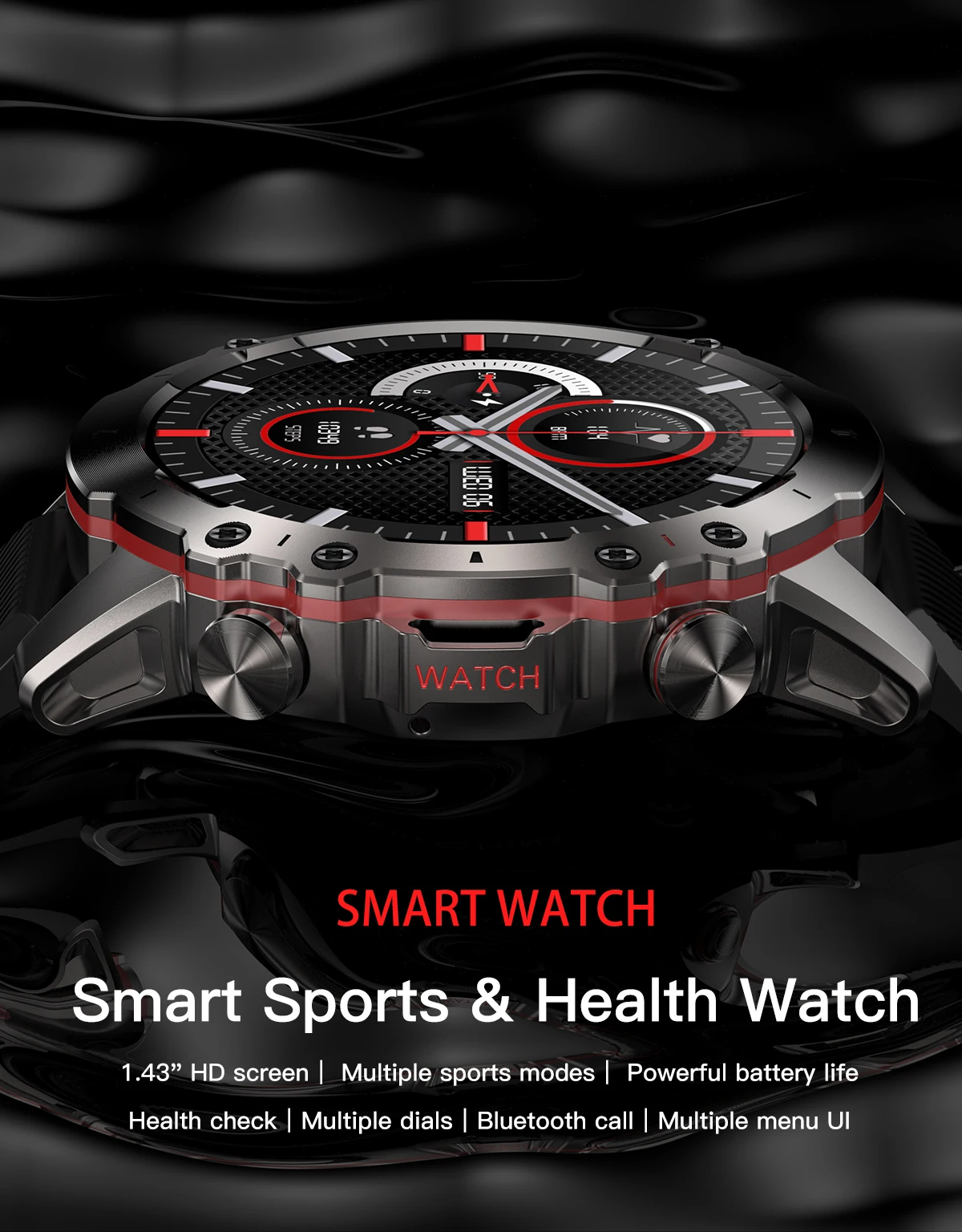 Xiaomi-reloj inteligente Mijia para hombre, pulsera con Pantalla AMOLED HD, Bluetooth, llamadas, Monitor de ritmo cardíaco para deportes al aire libre, 2023