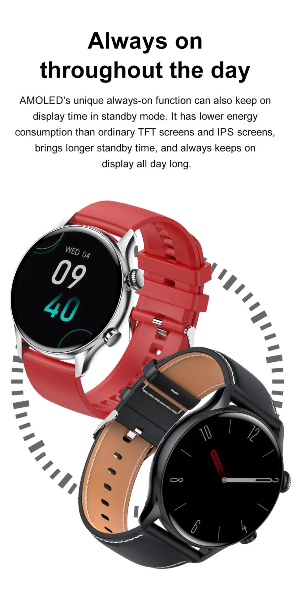 Reloj inteligente resistente al agua IP68 para hombre, pulsera con llamadas, Bluetooth, Pantalla AMOLED HD de 2022x390, novedad de 390