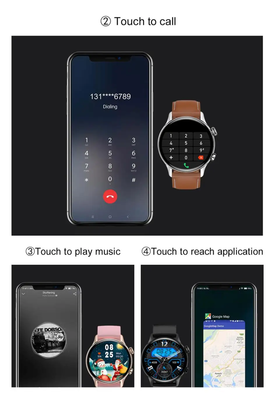 Reloj inteligente resistente al agua IP68 para hombre, pulsera con llamadas, Bluetooth, Pantalla AMOLED HD de 2022x390, novedad de 390