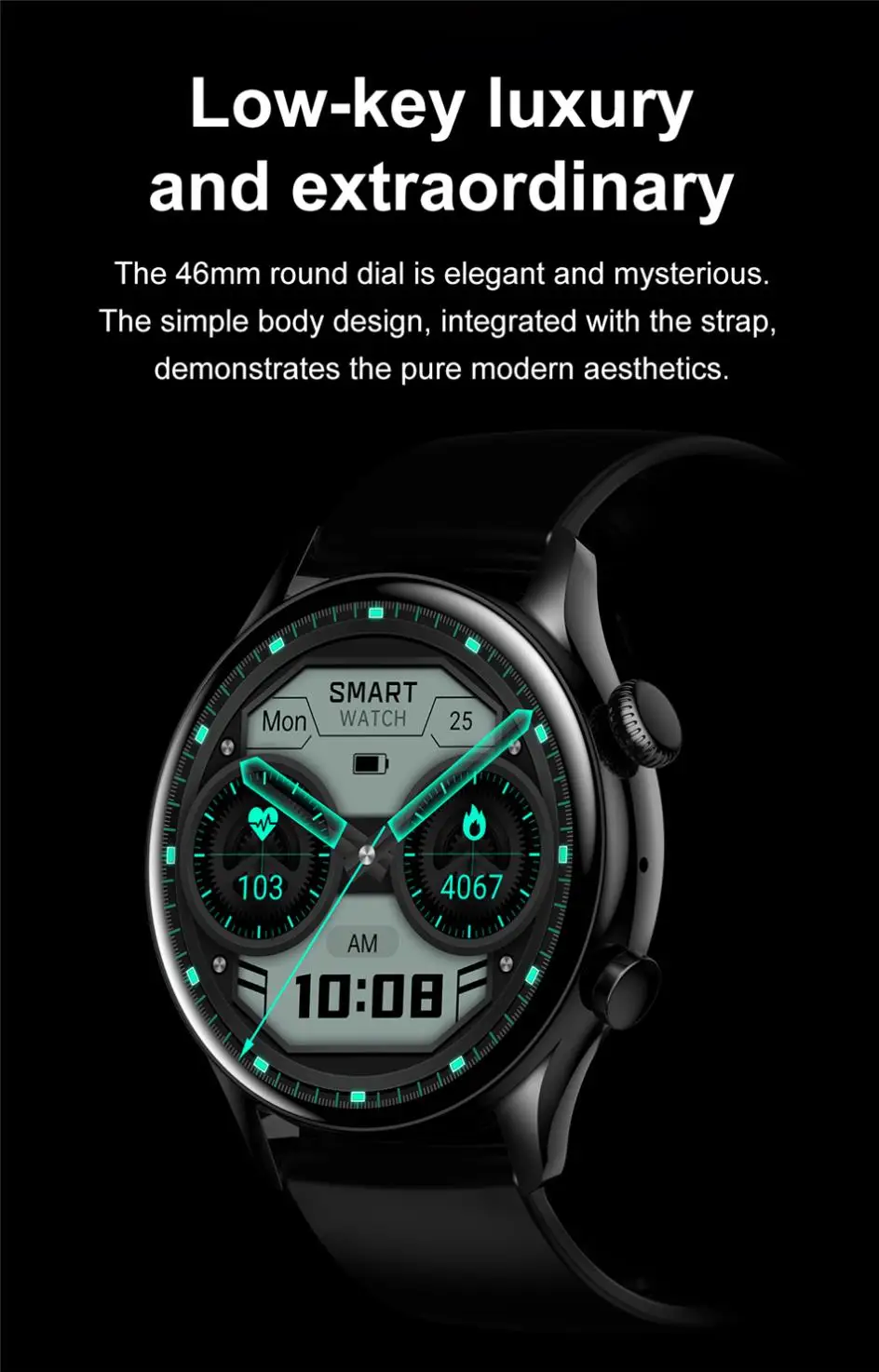 Reloj inteligente resistente al agua IP68 para hombre, pulsera con llamadas, Bluetooth, Pantalla AMOLED HD de 2022x390, novedad de 390