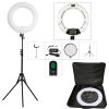 Kit de Luz Anular LED Regulable Blanca con Trípode y Bolso