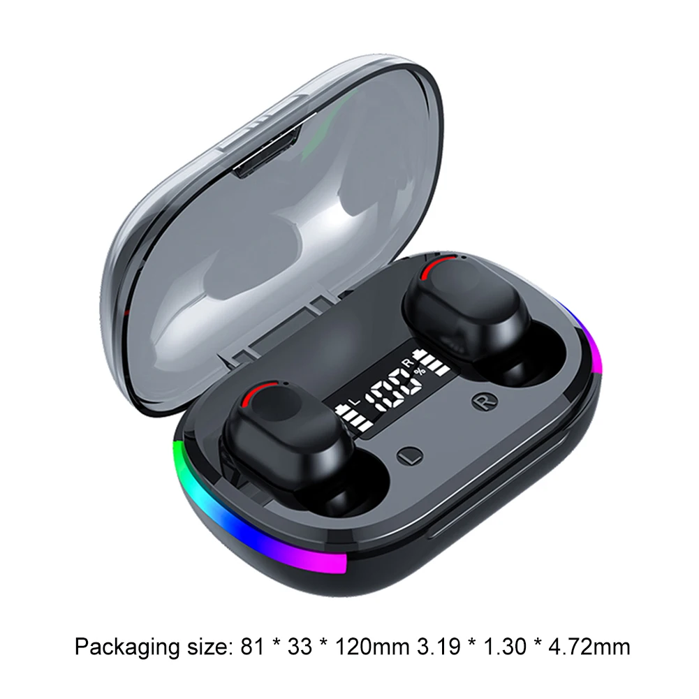 Auriculares inalámbricos TWS K10, cascos con Bluetooth, HiFi estéreo, RGB, reducción de ruido, deportivos, con micrófono para teléfonos inteligentes