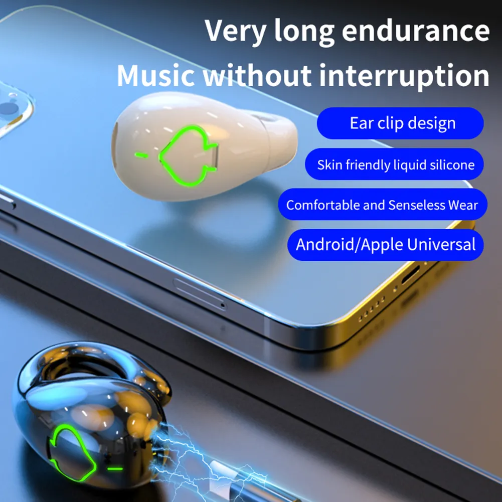 AX11-auriculares inalámbricos de conducción ósea, cascos IPX5 impermeables con Clip para una sola oreja, compatibles con Bluetooth 5,3, deportivos para jugadores AX11-auriculares inalámbricos de conducción ósea, cascos IPX5 impermeables con Clip para una sola oreja, compatibles con Bluetooth 5,3, deportivos para jugadores