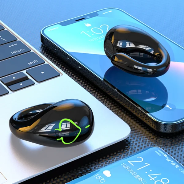 Auriculares inalámbricos de conducción ósea, cascos IPX5 impermeables