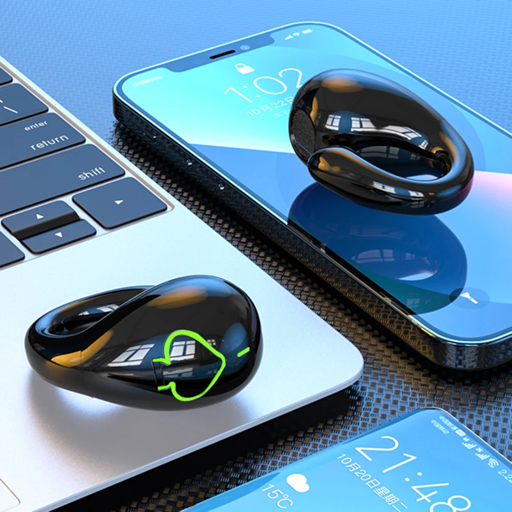 AX11-auriculares inalámbricos de conducción ósea, cascos IPX5 impermeables con Clip para una sola oreja, compatibles con Bluetooth 5,3, deportivos para jugadores AX11-auriculares inalámbricos de conducción ósea, cascos IPX5 impermeables con Clip para una sola oreja, compatibles con Bluetooth 5,3, deportivos para jugadores