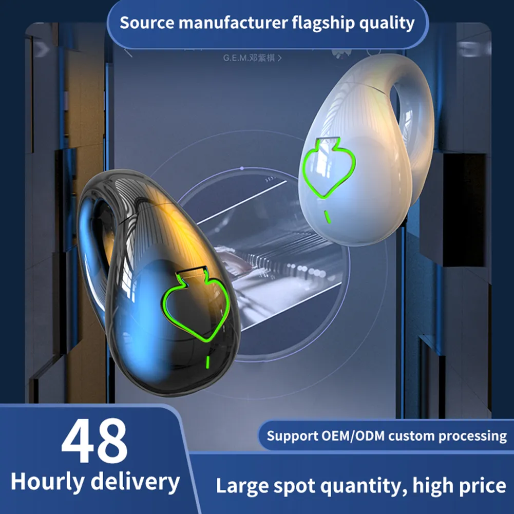 AX11-auriculares inalámbricos de conducción ósea, cascos IPX5 impermeables con Clip para una sola oreja, compatibles con Bluetooth 5,3, deportivos para jugadores AX11-auriculares inalámbricos de conducción ósea, cascos IPX5 impermeables con Clip para una sola oreja, compatibles con Bluetooth 5,3, deportivos para jugadores