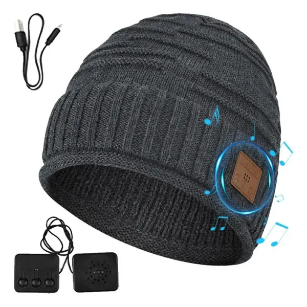 Auriculares de invierno compatibles con Bluetooth, recargables por USB