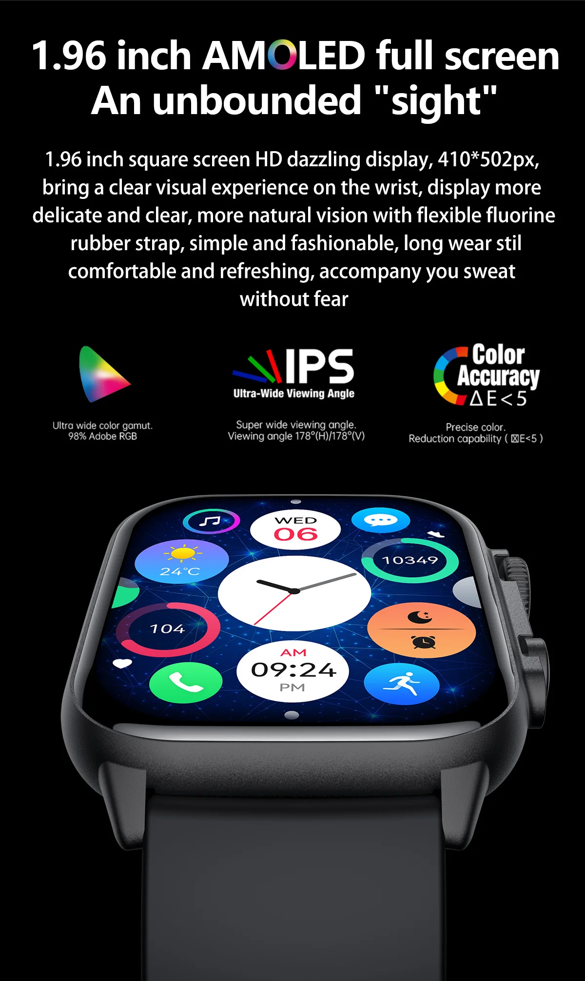 Xiaomi-reloj inteligente deportivo para hombre y mujer, pulsera con Pantalla AMOLED, rastreador de Fitness, llamadas por Bluetooth, serie 2023