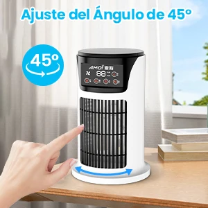 Aire acondicionado portátil USB, Mini humidificador purificador de refrigerador móvil con 6 velocidades/7 colores, temporizador de 1 ~ 6h, ventilador para el hogar/Oficina
