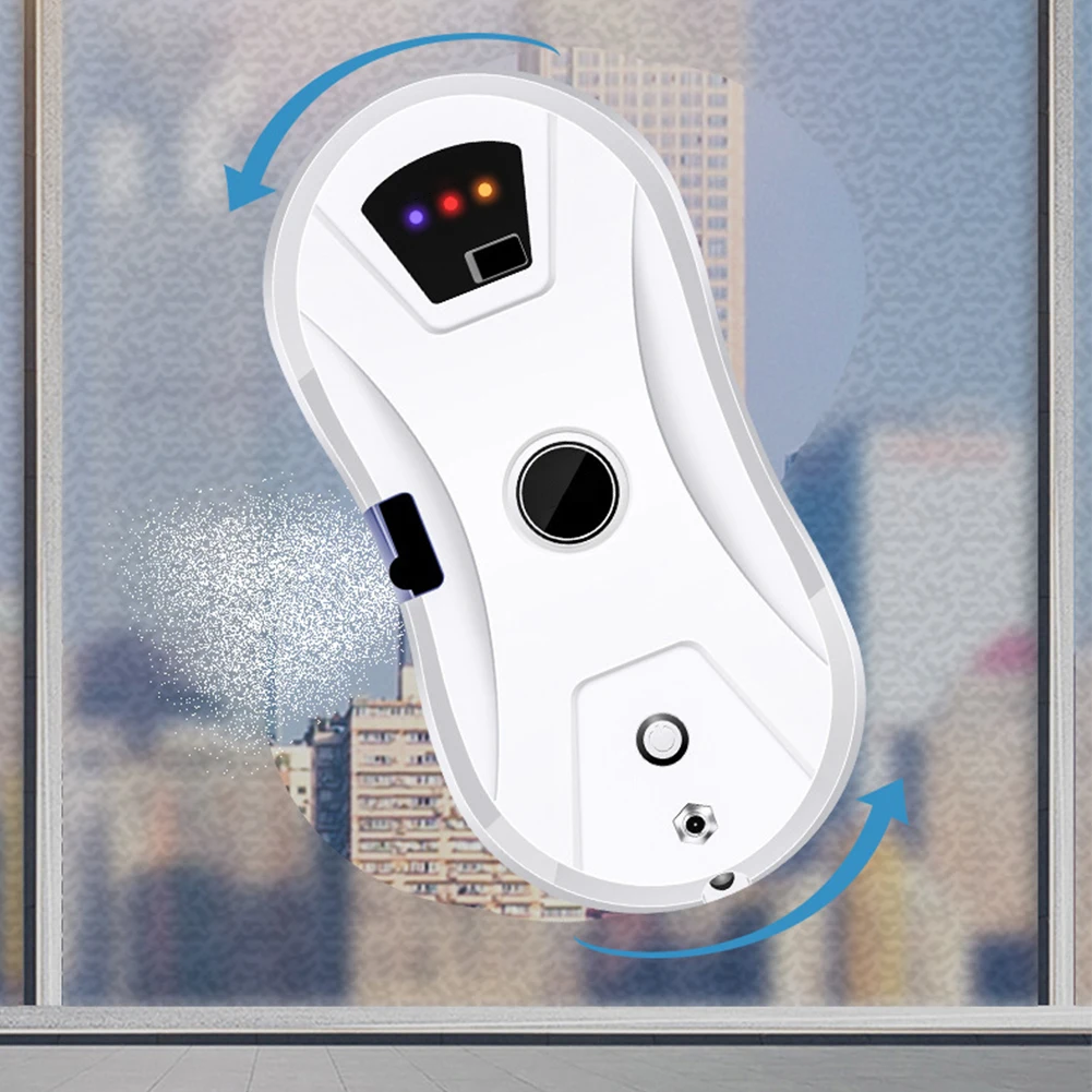 Robot de limpieza eléctrico para ventanas, limpiador de vidrio con PULVERIZADOR DE AGUA automático, limpiador inalámbrico para el hogar, electrodoméstico
