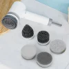 Cepillo de limpieza eléctrico inalámbrico para el hogar, para lavar platos, bañera, azulejo, limpiador de ventanas, etc.
