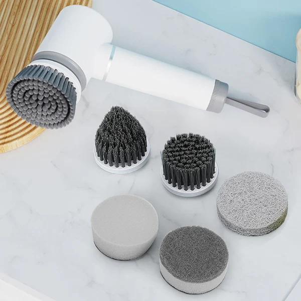 Cepillo de limpieza eléctrico inalámbrico para el hogar, para lavar platos, bañera, azulejo, limpiador de ventanas, etc.