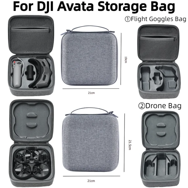 Bolsa de almacenamiento portátil para Dron DJI Avata Goggles 2, bolso de mano, accesorios para Dron