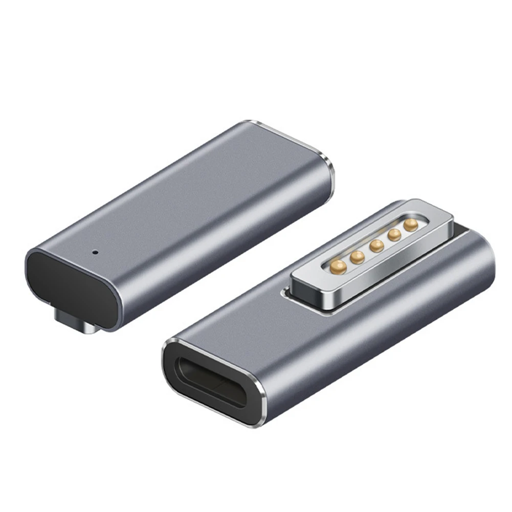 Adaptador magnético USB PD tipo C para Apple Magsafe1, Magsafe 2, MacBook Pro, carga rápida hembra 60W Adaptador magnético USB PD tipo C para Apple Magsafe1, Magsafe 2, MacBook Pro, carga rápida hembra 60W