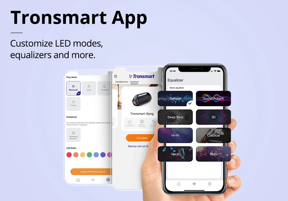Tronsmart-Altavoz Bluetooth Bang de 60W, altavoces potente con sonido estéreo, batería externa integrada, IPX6 resistente al agua, para fiestas y exteriores Tronsmart-Altavoz Bluetooth Bang de 60W, altavoces potente con sonido estéreo, batería externa integrada, IPX6 resistente al agua, para fiestas y exteriores
