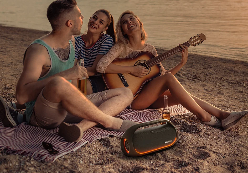 Tronsmart-Altavoz Bluetooth Bang de 60W, altavoces potente con sonido estéreo, batería externa integrada, IPX6 resistente al agua, para fiestas y exteriores Tronsmart-Altavoz Bluetooth Bang de 60W, altavoces potente con sonido estéreo, batería externa integrada, IPX6 resistente al agua, para fiestas y exteriores
