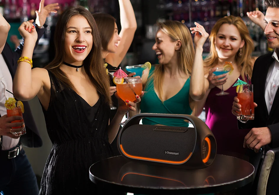 Tronsmart-Altavoz Bluetooth Bang de 60W, altavoces potente con sonido estéreo, batería externa integrada, IPX6 resistente al agua, para fiestas y exteriores Tronsmart-Altavoz Bluetooth Bang de 60W, altavoces potente con sonido estéreo, batería externa integrada, IPX6 resistente al agua, para fiestas y exteriores