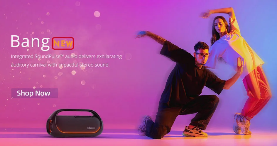 Tronsmart-Altavoz Bluetooth Bang de 60W, altavoces potente con sonido estéreo, batería externa integrada, IPX6 resistente al agua, para fiestas y exteriores