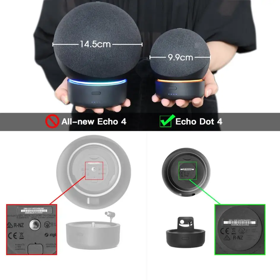 Base de batería de 5200mAh para Echo Dot 4, 4ª generación (La pequeña), altavoz Amazon Alexa, Banco de energía portátil para Dot 4 4th Stand, nueva Base de batería de 5200mAh para Echo Dot 4, 4ª generación (La pequeña), altavoz Amazon Alexa, Banco de energía portátil para Dot 4 4th Stand, nueva
