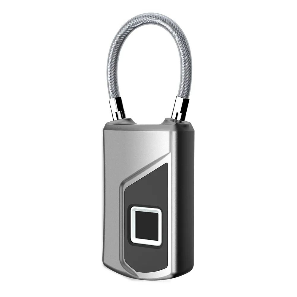 Candado electrónico con huella dactilar para el hogar, candado de seguridad inteligente sin llave, recargable por USB, para puerta de dormitorio y equipaje, nuevo, 2023