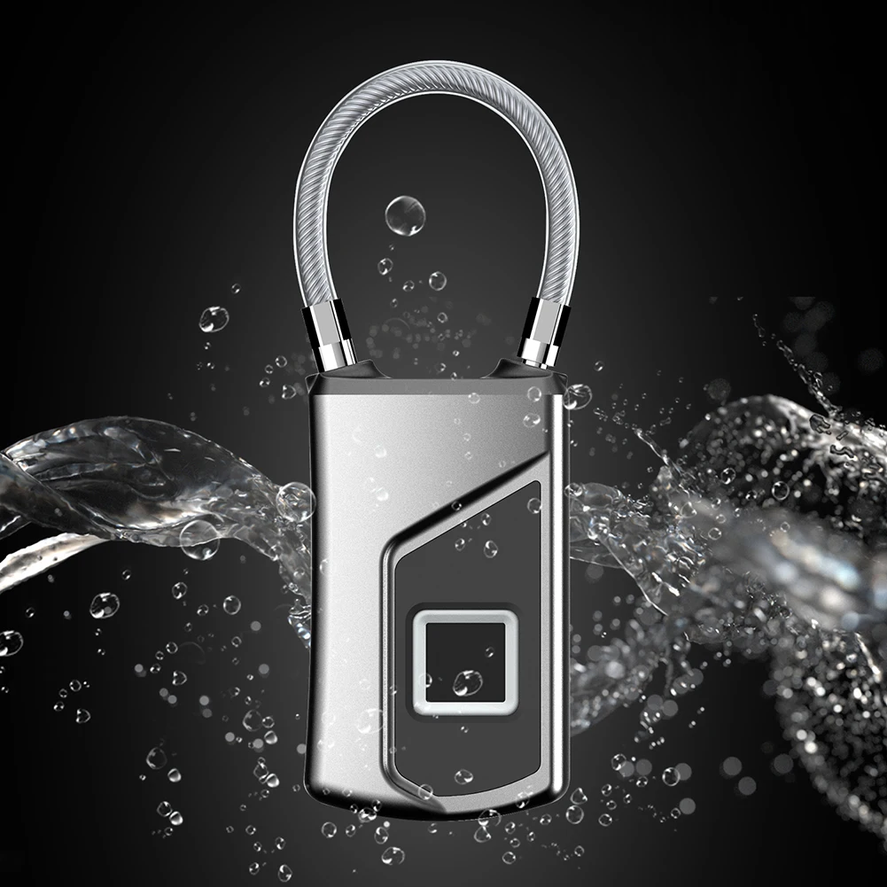 Candado electrónico con huella dactilar para el hogar, candado de seguridad inteligente sin llave, recargable por USB, para puerta de dormitorio y equipaje, nuevo, 2023