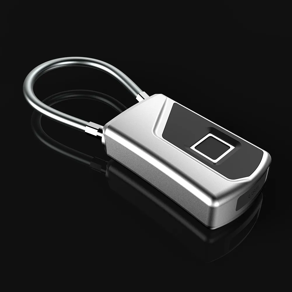 Candado electrónico con huella dactilar para el hogar, candado de seguridad inteligente sin llave, recargable por USB, para puerta de dormitorio y equipaje, nuevo, 2023