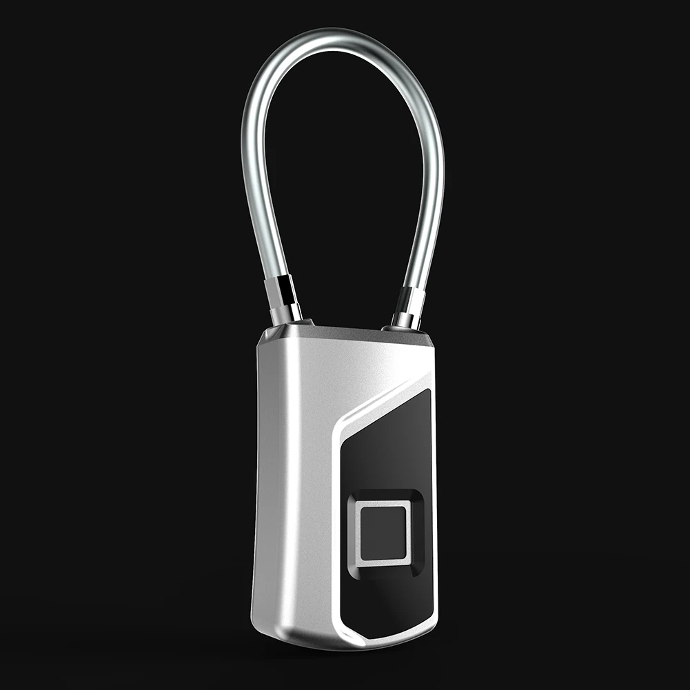Candado electrónico con huella dactilar para el hogar, candado de seguridad inteligente sin llave, recargable por USB, para puerta de dormitorio y equipaje, nuevo, 2023