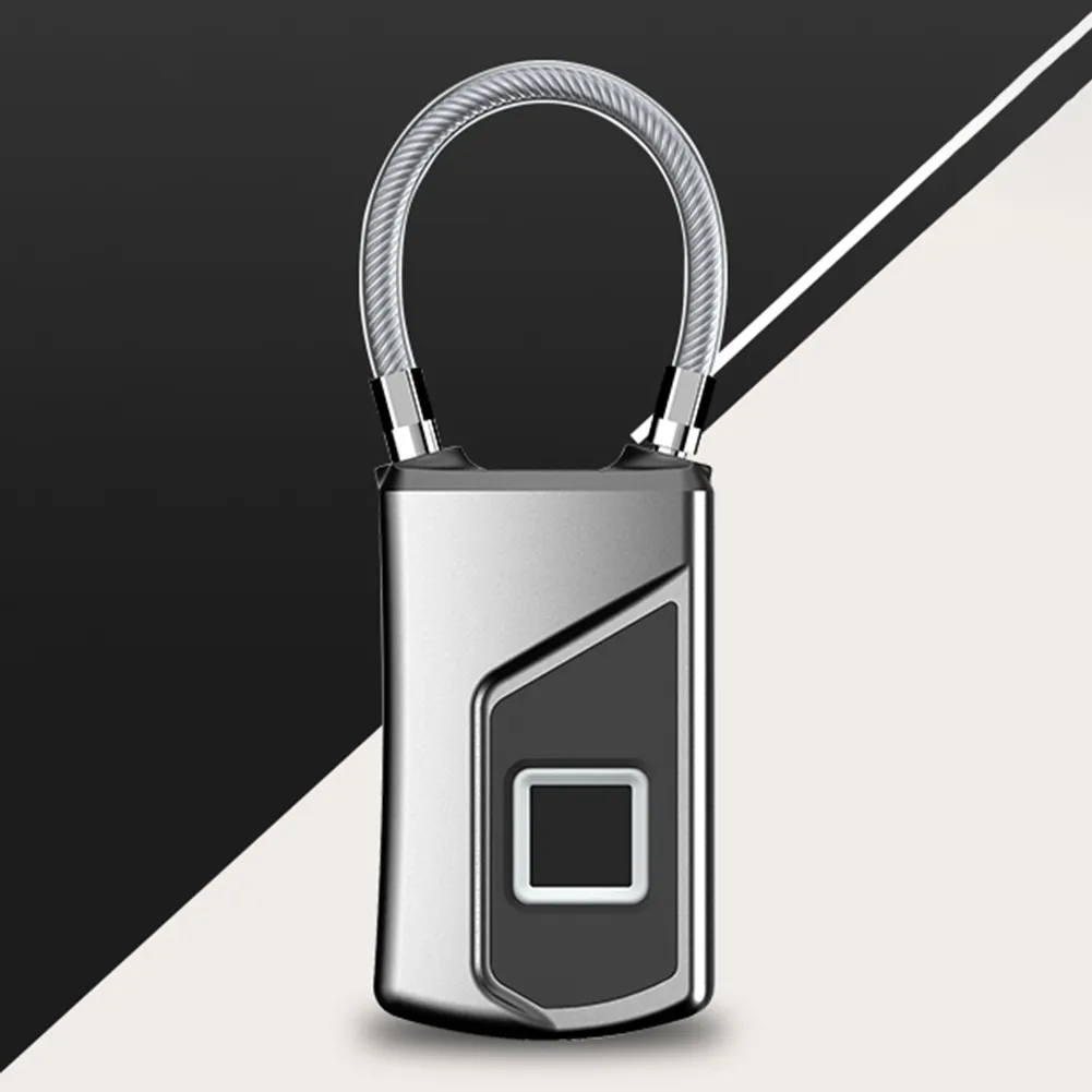Candado electrónico con huella dactilar para el hogar, candado de seguridad inteligente sin llave, recargable por USB, para puerta de dormitorio y equipaje, nuevo, 2023