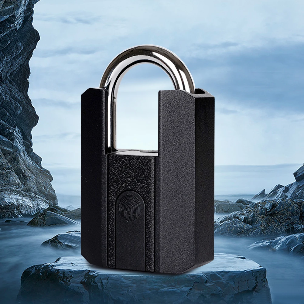 TTLock-candado inteligente con Bluetooth, dispositivo de cierre con huella dactilar, resistente al agua IP67, recargable por aplicación tipo C, desbloqueo remoto, para puerta de armario