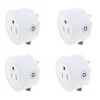 Mini enchufe inteligente Wifi, funciona con Alexa, No requiere Hub, (paquete de 4)
