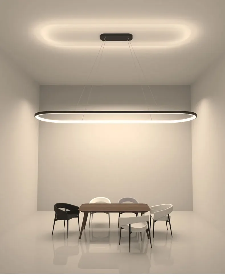 Lámpara de techo de diseño para comedor, luz Led minimalista, estilo nórdico, simplicidad moderna.