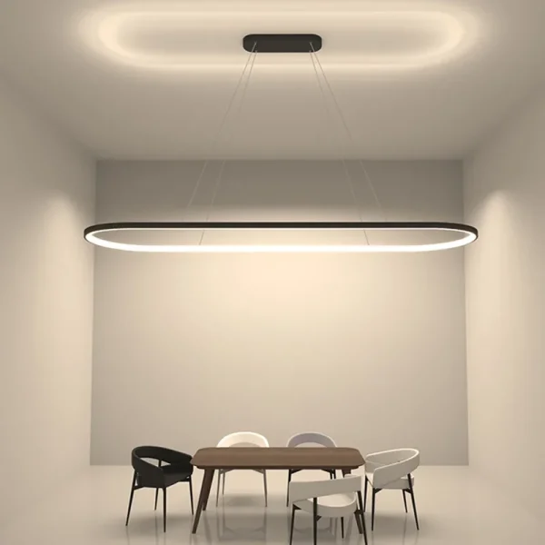 Lámpara de techo de diseño para comedor, luz Led minimalista, estilo nórdico, simplicidad moderna.
