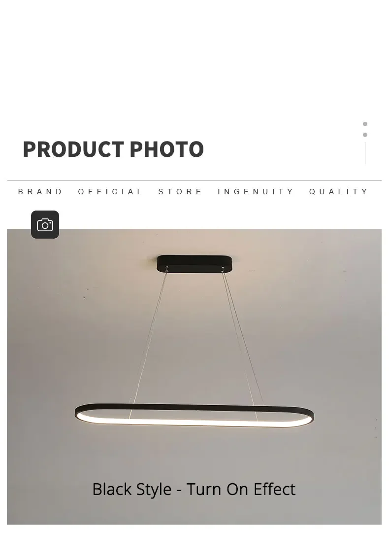 Lámpara de techo de diseño para comedor, luz Led minimalista, estilo nórdico, simplicidad moderna.