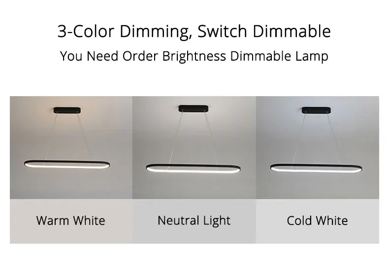 Lámpara de techo de diseño para comedor, luz Led minimalista, estilo nórdico, simplicidad moderna.