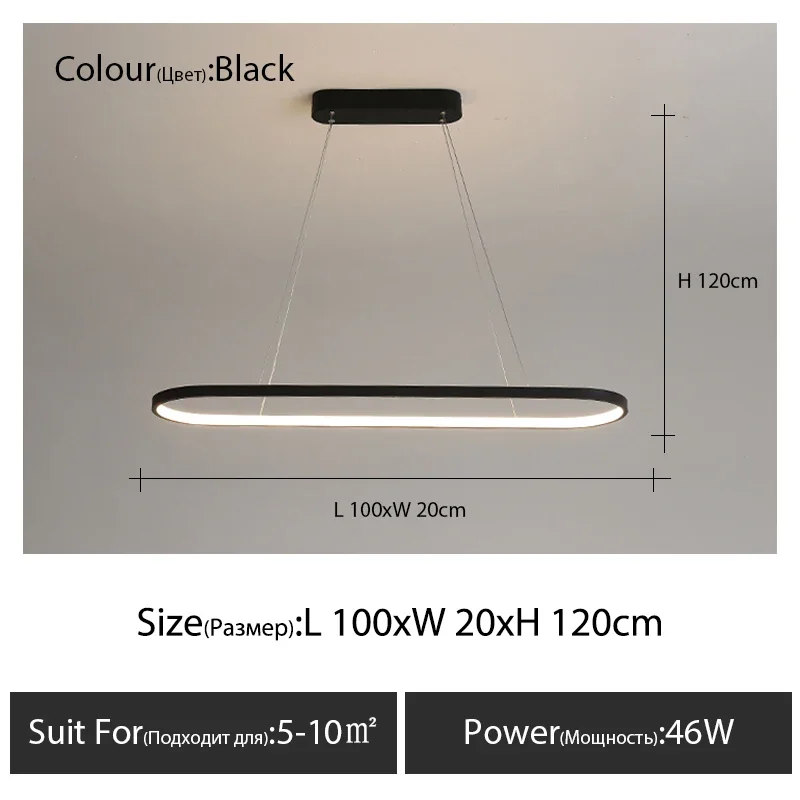 black L100cm