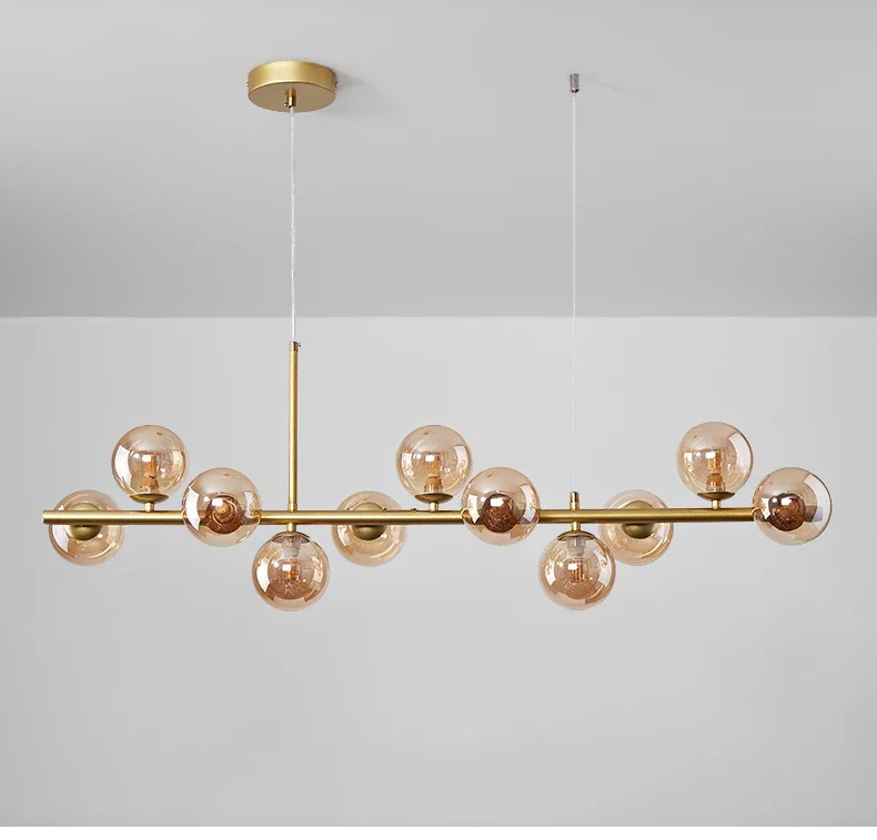 Candelabro de techo de bola de cristal moderno para mesa, comedor, sala de estar, cocina, Isla, lámpara colgante, decoración del hogar, accesorio de iluminación interior Candelabro de techo de bola de cristal moderno para mesa, comedor, sala de estar, cocina, Isla, lámpara colgante, decoración del hogar, accesorio de iluminación interior