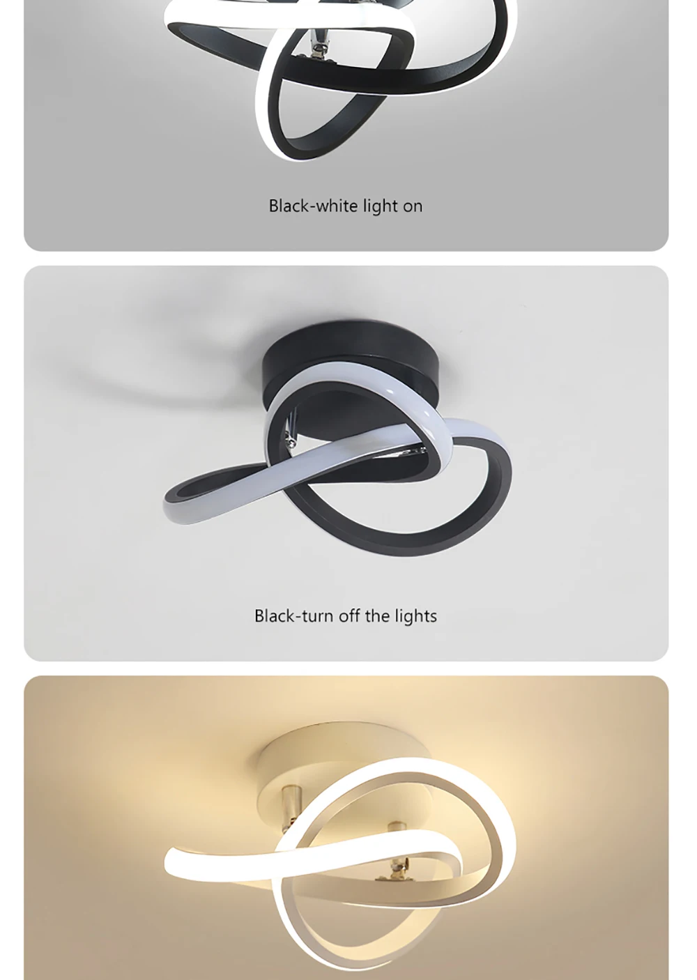 Luces de techo LED creativas para pasillo, iluminación nórdica moderna para el hogar, montada en superficie para dormitorio, sala de estar, pasillo, balcón, lámparas LED