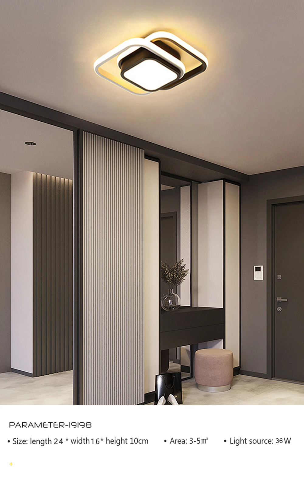 Luces de techo LED creativas para pasillo, iluminación nórdica moderna para el hogar, montada en superficie para dormitorio, sala de estar, pasillo, balcón, lámparas LED