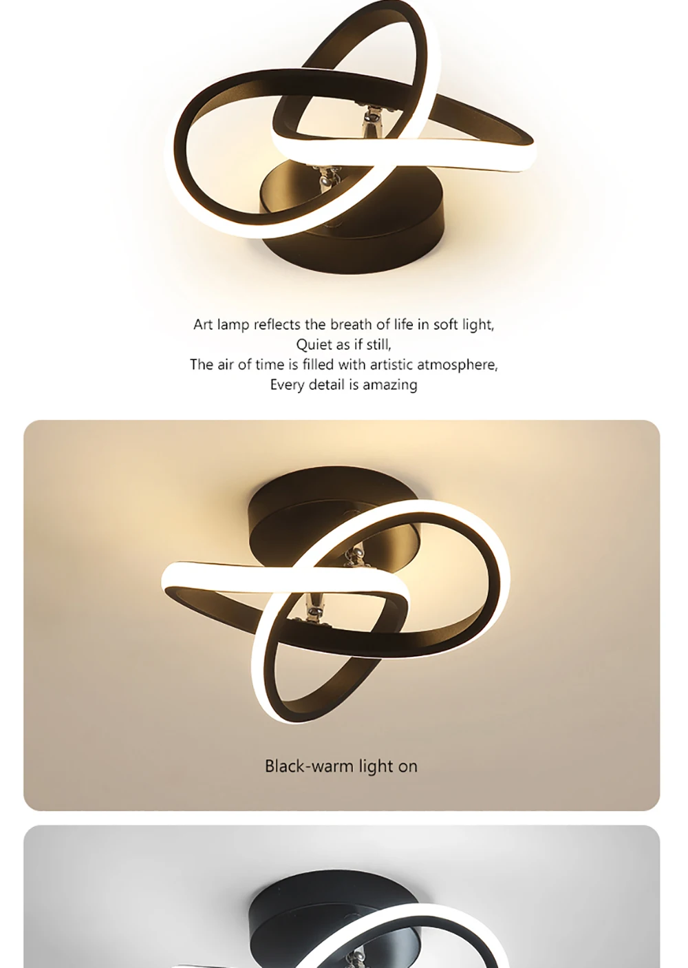 Luces de techo LED creativas para pasillo, iluminación nórdica moderna para el hogar, montada en superficie para dormitorio, sala de estar, pasillo, balcón, lámparas LED