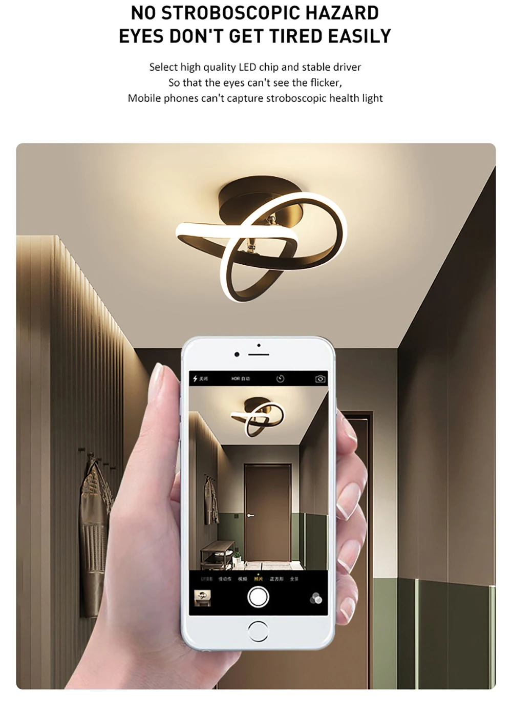 Luces de techo LED creativas para pasillo, iluminación nórdica moderna para el hogar, montada en superficie para dormitorio, sala de estar, pasillo, balcón, lámparas LED