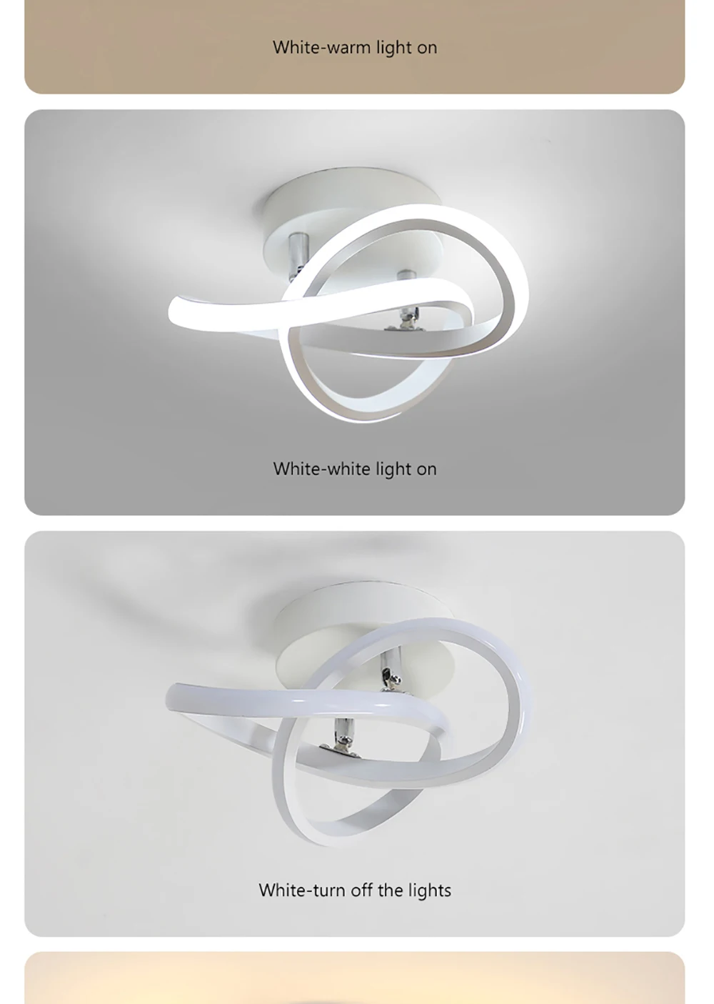 Luces de techo LED creativas para pasillo, iluminación nórdica moderna para el hogar, montada en superficie para dormitorio, sala de estar, pasillo, balcón, lámparas LED