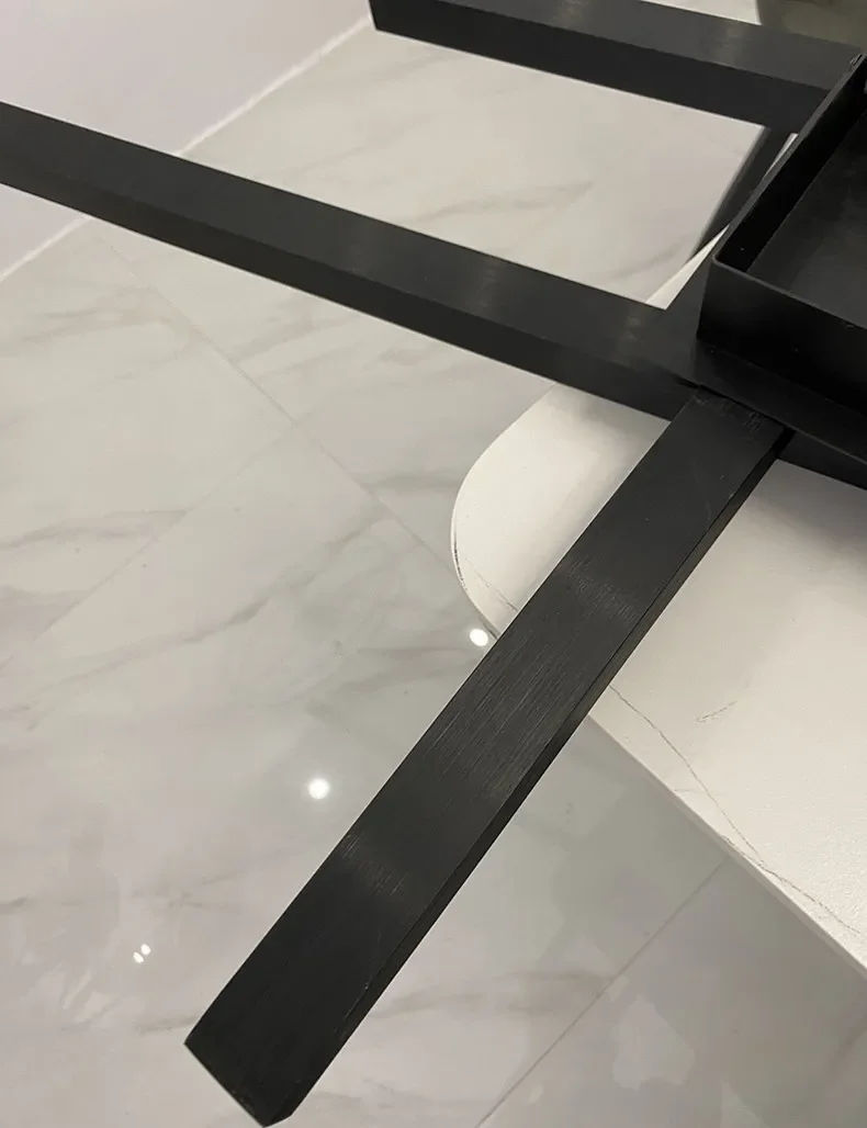 Lámpara de techo Led de estilo nórdico minimalista para dormitorio, tira de luces de color negro, cuadrada, creativa, para sala de estar