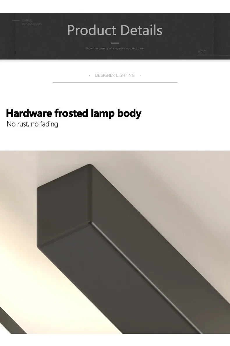 Lámpara de techo Led moderna para pasillo, luces de techo para dormitorio, vestíbulo, comedor, Simple, color negro Lámpara de techo Led moderna para pasillo, luces de techo para dormitorio, vestíbulo, comedor, Simple, color negro