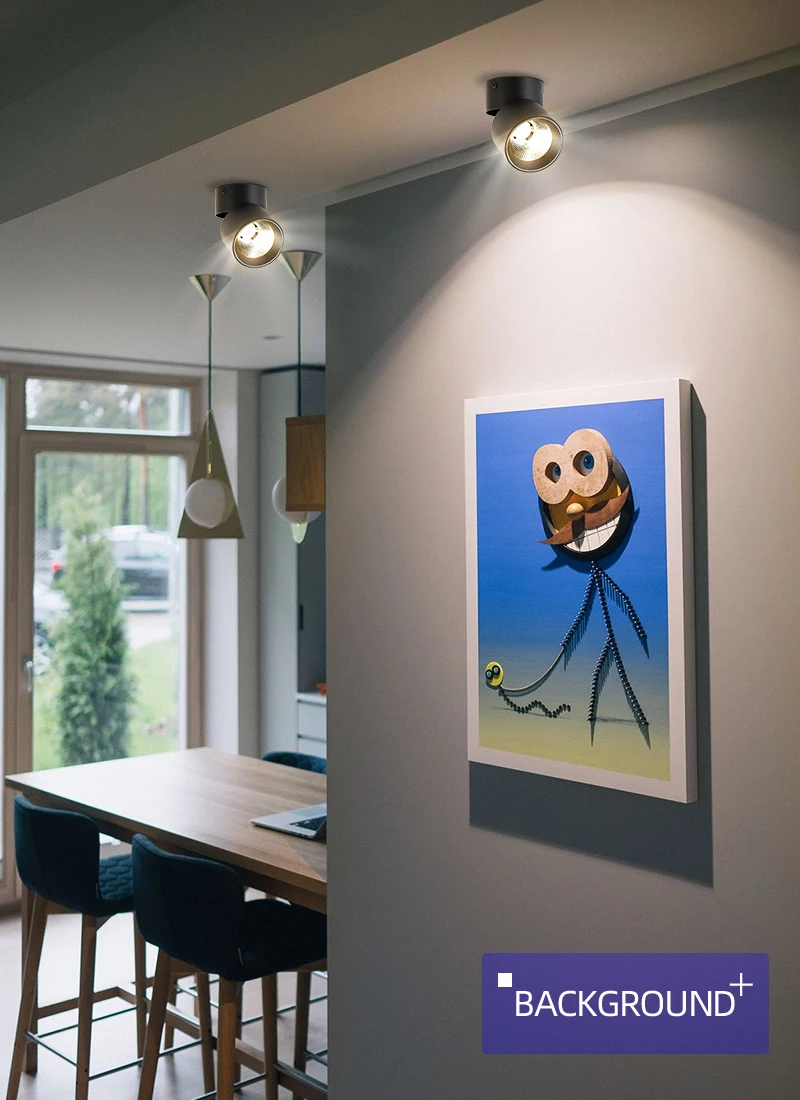 Foco de luz LED COB plegable, lámpara de techo montada en superficie para sala de estar, cocina, luz neutra interior, 220V
