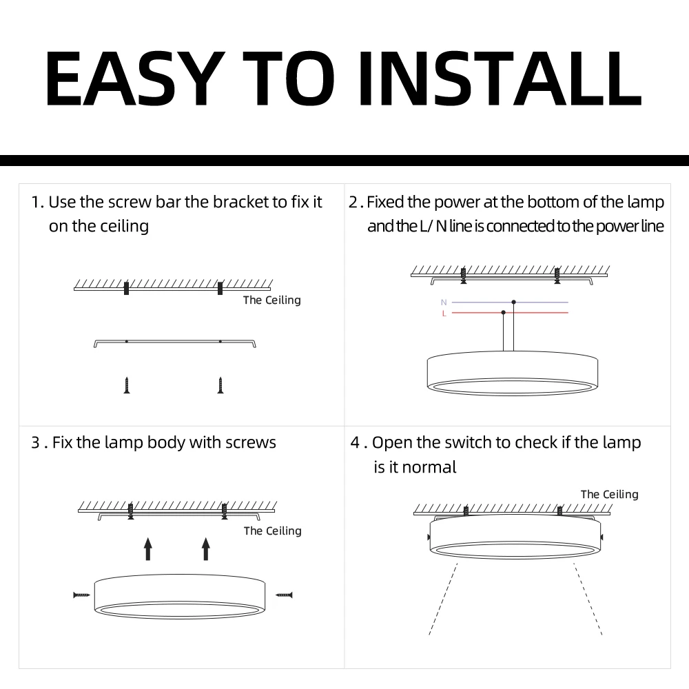 Foco de luz LED COB plegable, lámpara de techo montada en superficie para sala de estar, cocina, luz neutra interior, 220V