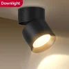 Foco de luz LED COB plegable, lámpara de techo montada en superficie luz neutra interior, 220V