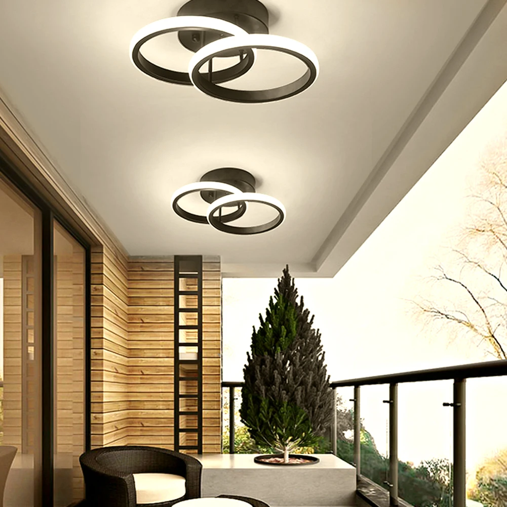 Luces de techo LED modernas para pasillo, lámpara nórdica de 50W/22W para interior, sala de estar, pasillo, balcón Luces de techo LED modernas para pasillo, lámpara nórdica de 50W/22W para interior, sala de estar, pasillo, balcón