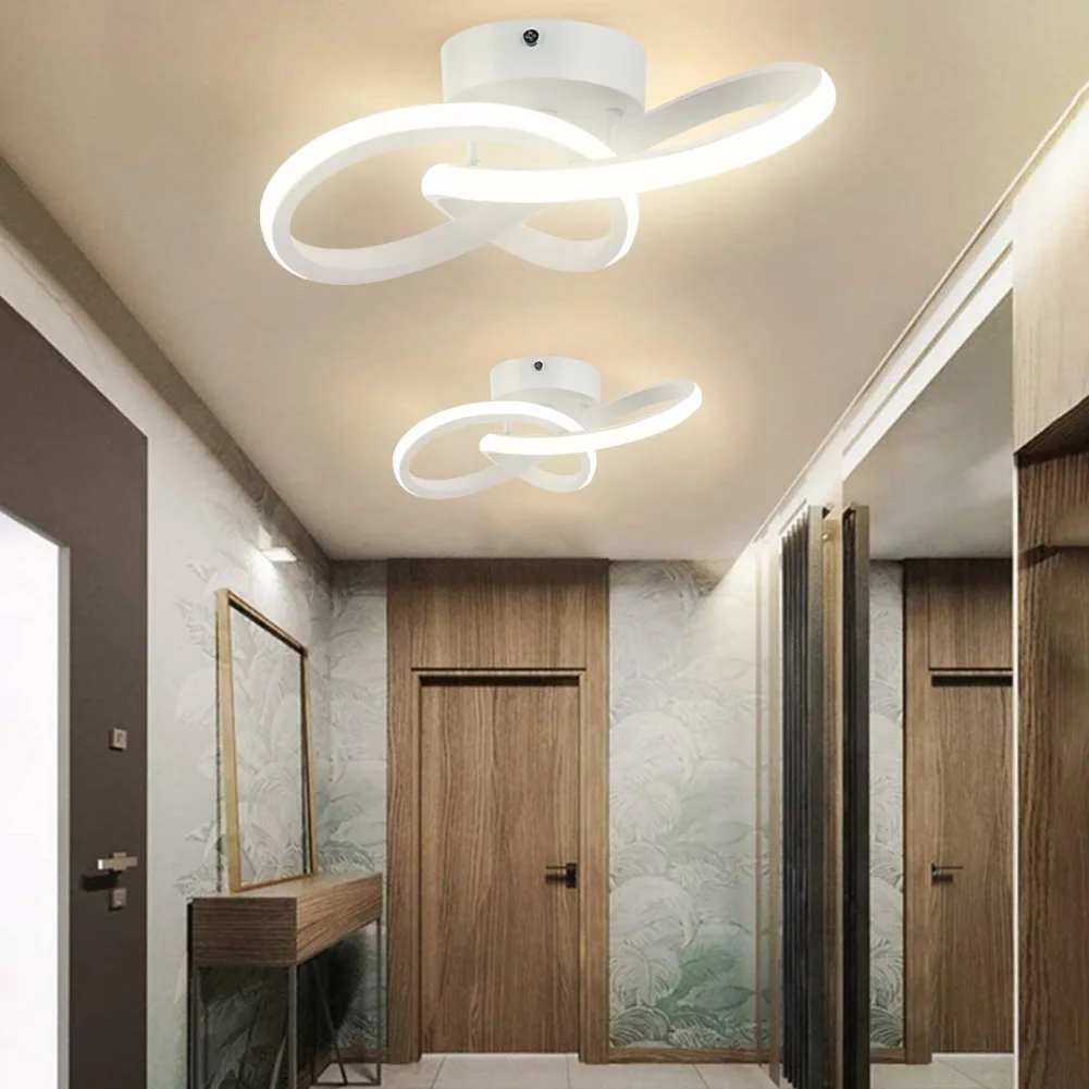 Luces de techo LED modernas para pasillo, lámpara nórdica de 50W/22W para interior, sala de estar, pasillo, balcón Luces de techo LED modernas para pasillo, lámpara nórdica de 50W/22W para interior, sala de estar, pasillo, balcón